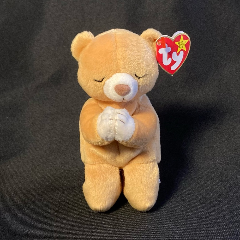 💫 Vintage 1999 Hope The Praying Bear Ty Beanie Baby